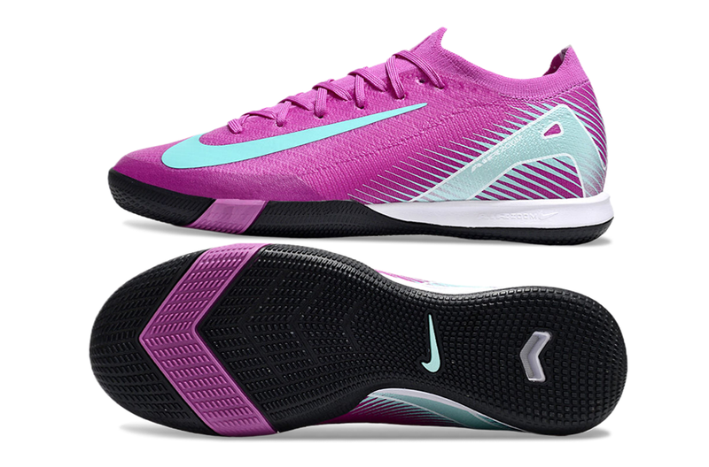 Chuteira Futsal Nike Air Zoom Mercurial Vapor 16 Elite IC Rosa e Verde