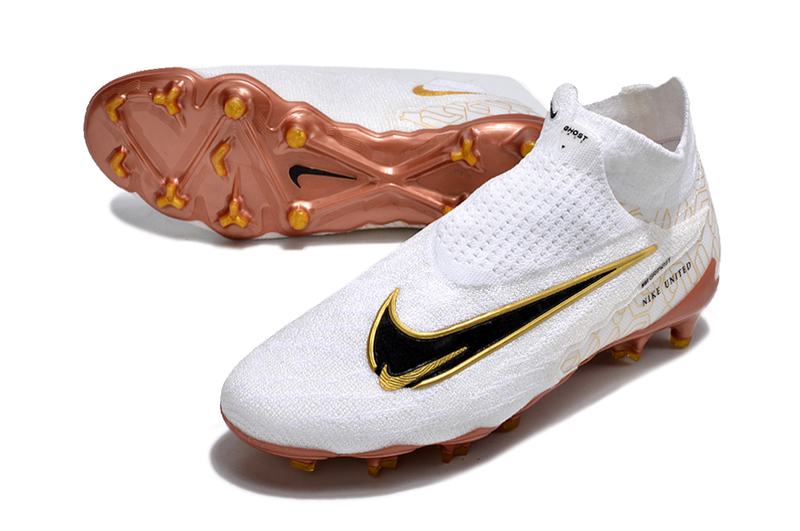 Botas de futbol Nike Phantom GX DF Elite FG blanc i or "United Golden Pack"