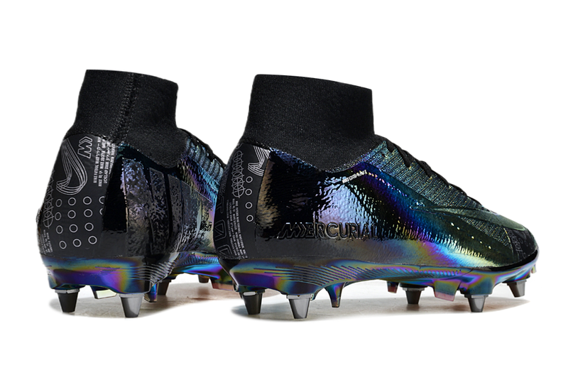 Chuteira Campo Nike Air Zoom Mercurial Superfly 10 Elite Trava Mista Preta "Cosmic Speed"