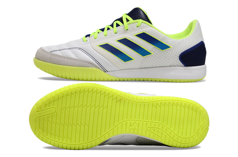 Adidas Competition TOP IC Futsal Boot White, Green and Blue 