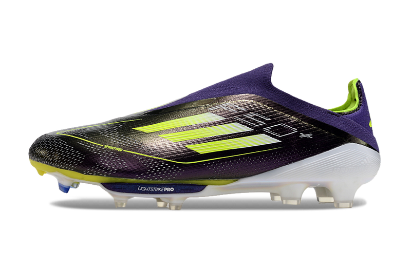 Chuteira Campo Adidas F50+ LL FG Roxa e Verde "Fast Reborn Pack"