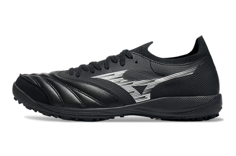 Chuteira Society Mizuno Morelia Neo Sala TF Preta