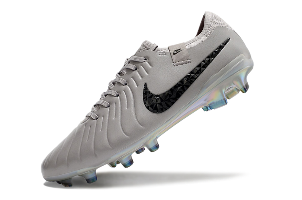 Nike Tiempo Legend 10 Elite FG Silver and Black 