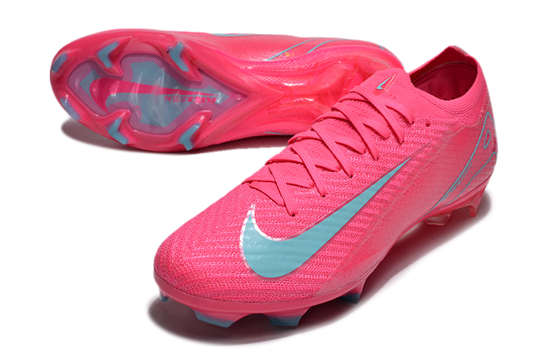 Chuteira Campo Nike Air Zoom Mercurial Vapor 16 Elite FG Rosa e Azul