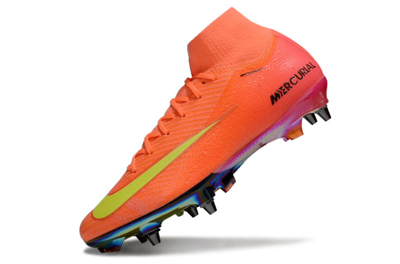 Chuteira Campo Nike Air Zoom Mercurial Superfly 10 Elite Trava Mista Laranja "Cosmic Speed"