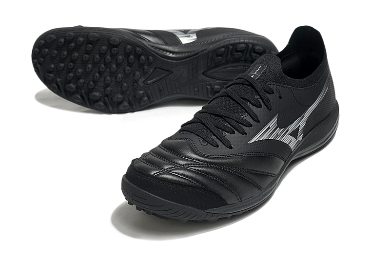 Chuteira Society Mizuno Morelia Neo Sala TF Preta