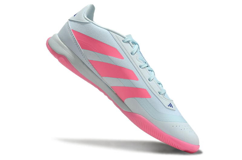 Chuteira Futsal Adidas Predator 24 Elite IC Azul e Rosa