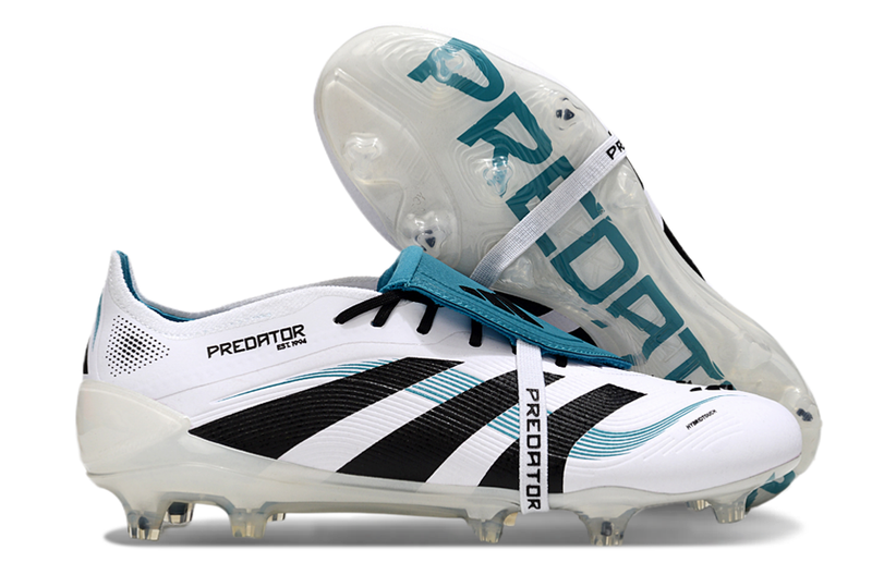 Chuteira Campo Adidas Predator FT 30 Elite FG Branca e Azul