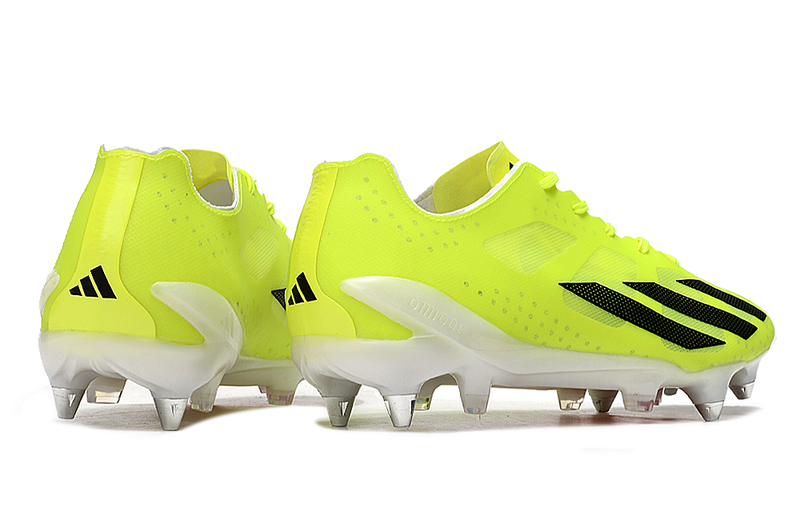 Adidas X Crazyfast+ Green Aluminum Tip "Solar Energy" Field Cleats