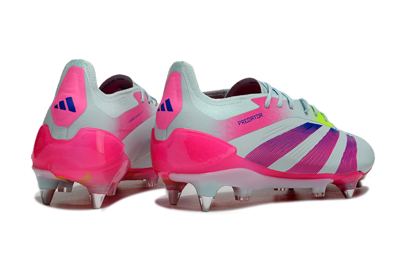 Bota de futbol Adidas Predator Elite Aluminum Toe Blanc i Rosa "Stellar Icon Pack" 