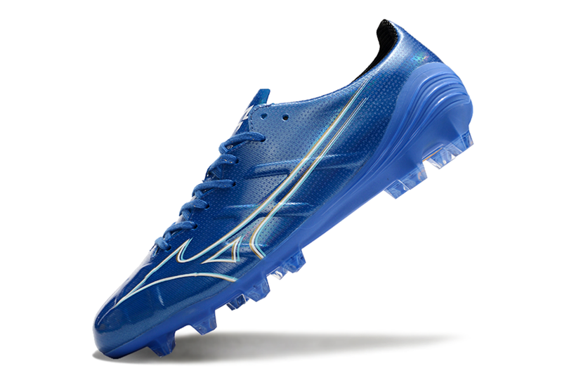 Chuteira Campo Mizuno Alpha FG Azul "Mugen Pack"