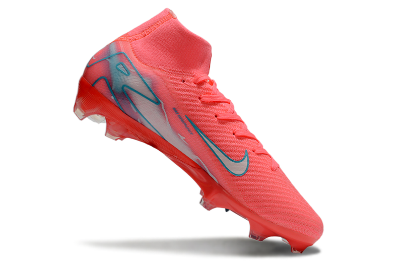 Chuteira Campo Nike Air Zoom Mercurial Superfly 10 Elite FG Rosa e Azul