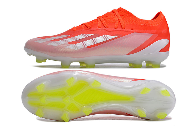 Botes de futbol Adidas X Crazyfast.1 FG vermell i blanc "Energy Citrus Pack"