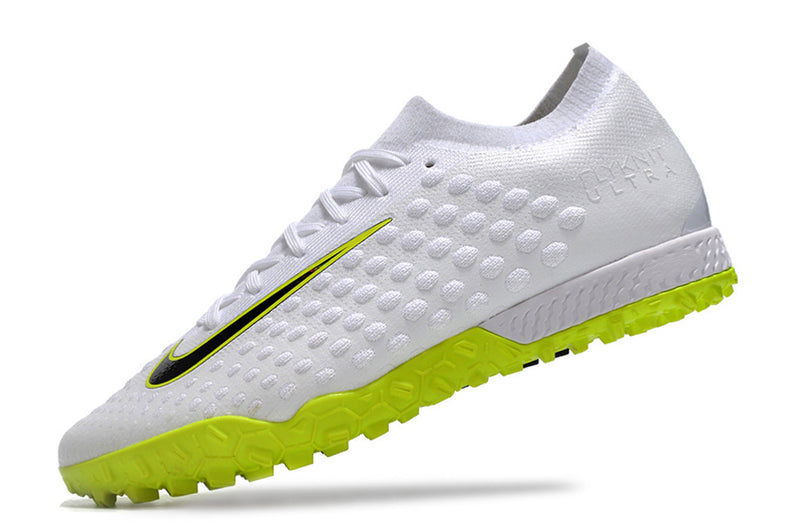 Nike Phantom Ultra Venom Elite TF White and Green Soccer Cleats