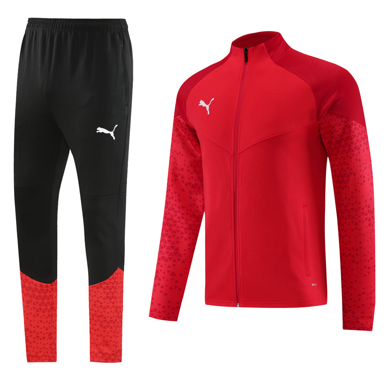 Puma Sportswear Red and Black Cold Weather Set