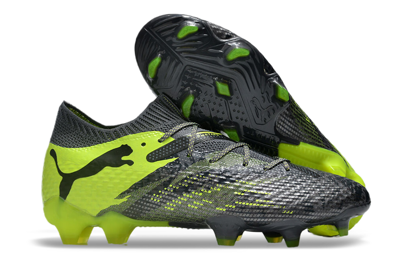 Puma Future 7 FG Grey and Green "Rush Pack" Field Football Boots