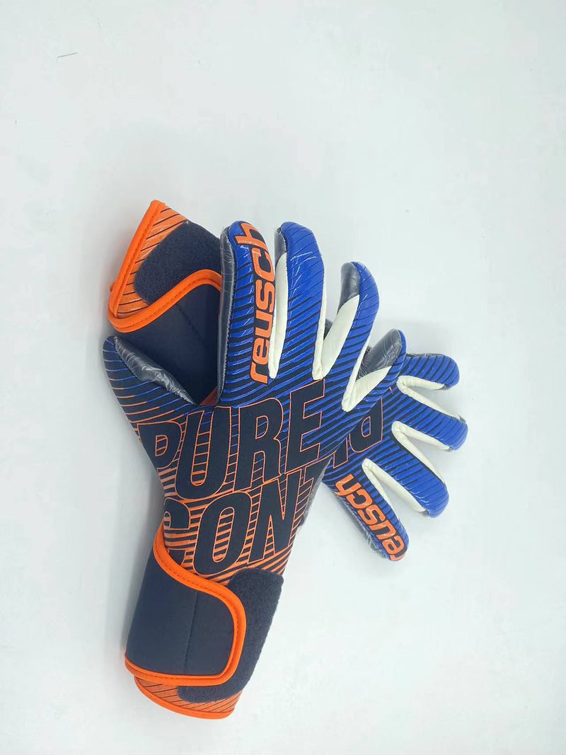 Reusch Pure Contact Goalkeeper Glove Blue and Orange