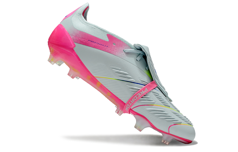 Chuteira Campo Adidas Predator FT 30 Elite FG Branca e Rosa "Stellar Icon Pack"