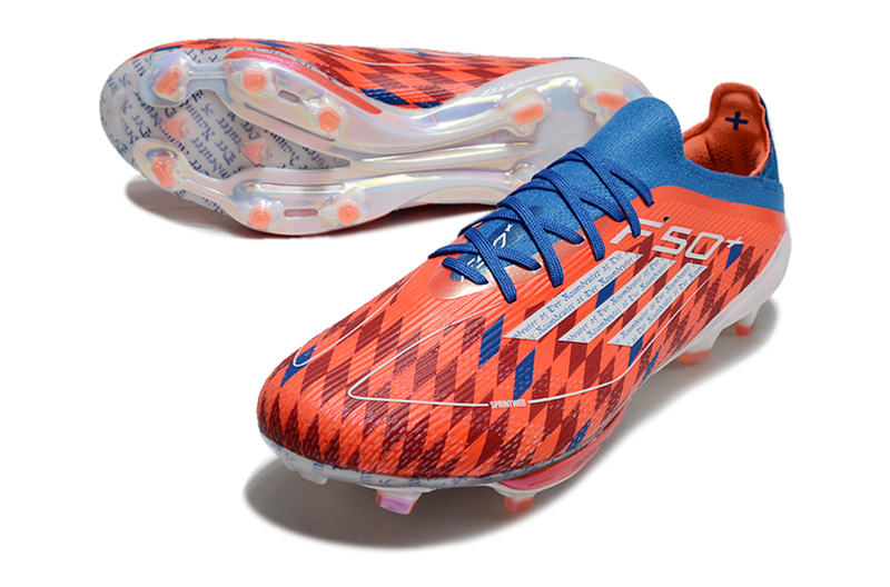 Adidas F50+ FG Red and Blue Field Football Boots 