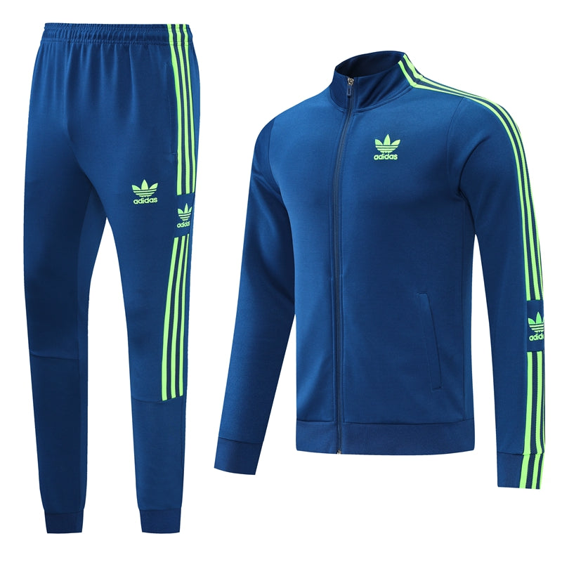 Adidas Sportswear Blue and Green Cold Weather Set