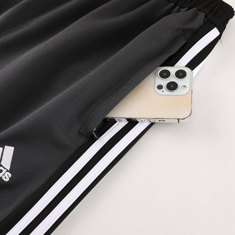 Conjunto de Frio Adidas Sportswear Cinza, Branco e Preto