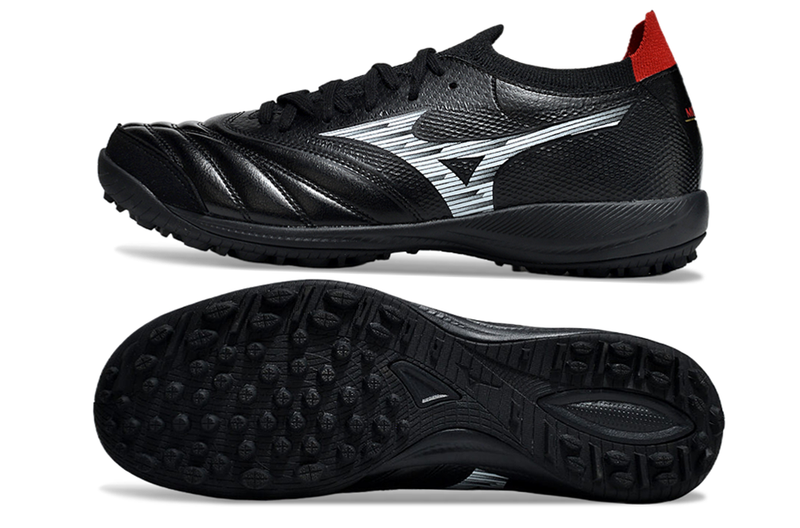 Chuteira Society Mizuno Morelia Neo Sala TF Preta