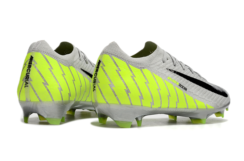 Chuteira Campo Nike Air Zoom Mercurial Vapor 16 Elite FG Cinza e Verde