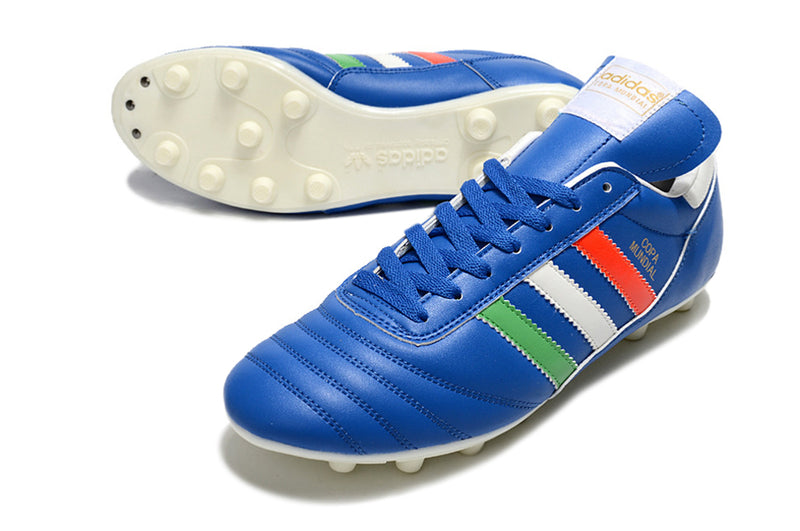 Botes de futbol Adidas Copa Mundial FG blau, blanc, vermell i verd "Itàlia"