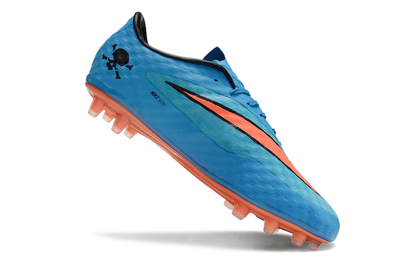 Botes de futbol Nike Retro Hypervenom Phantom I FG blau, taronja i negre 