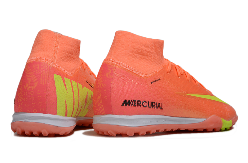 Chuteira Society Nike Air Zoom Mercurial Superfly 10 Elite TF Laranja "Cosmic Speed"