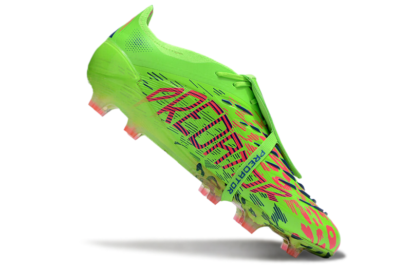 Chuteira Campo Adidas Predator FT 30 Elite FG Verde e Rosa