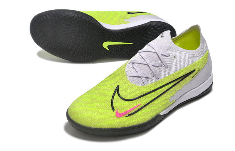 Chuteira Futsal Nike Phantom GX Elite IC Cinza e Azul "Luminous Pack"