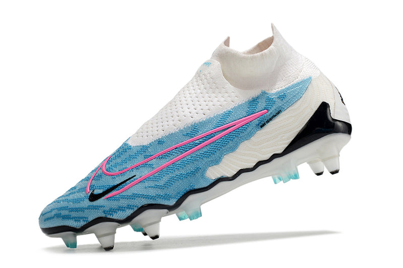 Nike Phantom GX DF Elite Aluminum Spike Football Boots White and Blue "Blast Pack"