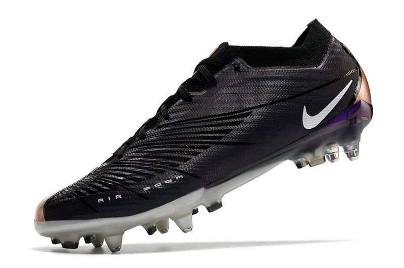 Botes de futbol Nike Air Zoom Mercurial Vapor 15 Elite negre i coure amb punta d'alumini "2001"