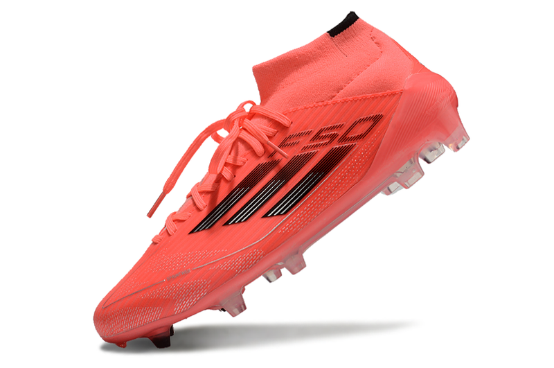 Chuteira Campo Adidas F50 Cano Médio FG Vermelha "Vivid Horizon"