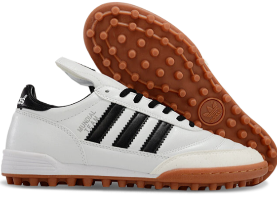 Chuteira Society Adidas Copa Mundial Team TF Branco e Preto