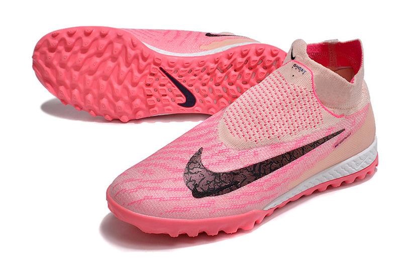 Chuteira Society Nike Phantom GX DF Elite TF Rosa