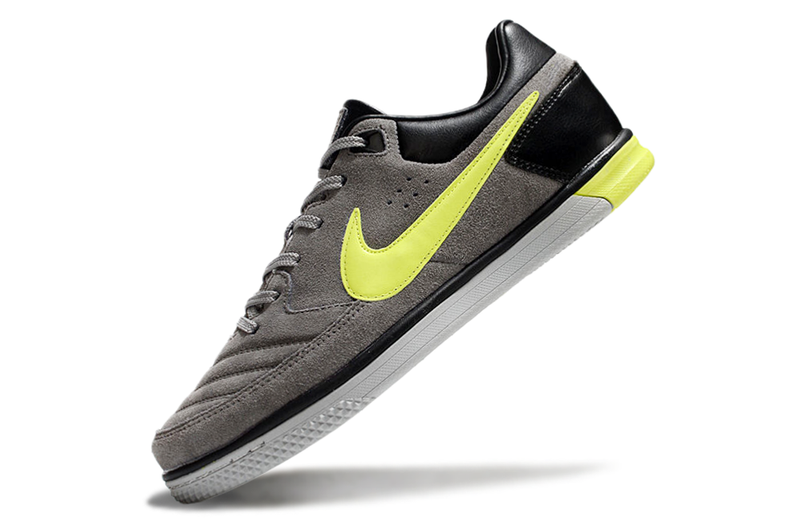 Chuteira Futsal Nike 5 StreetGato IC Cinza e Verde