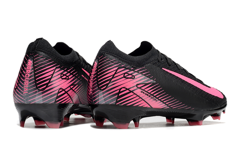 Chuteira Campo Nike Air Zoom Mercurial Vapor 16 Elite FG Preta e Rosa