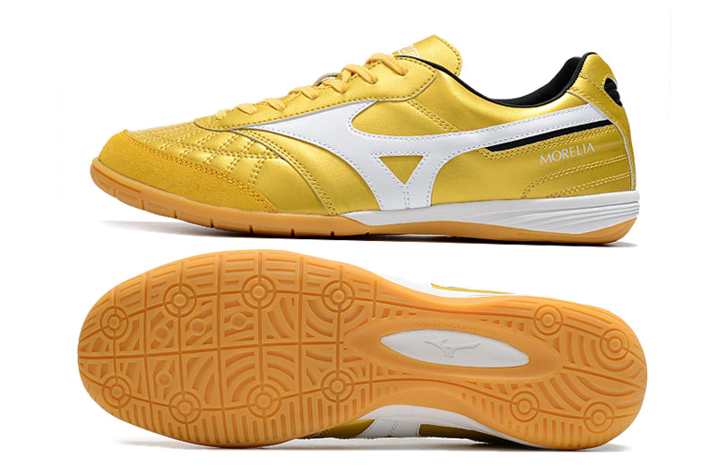 Chuteira Futsal Mizuno Morelia Sala IC Dourada