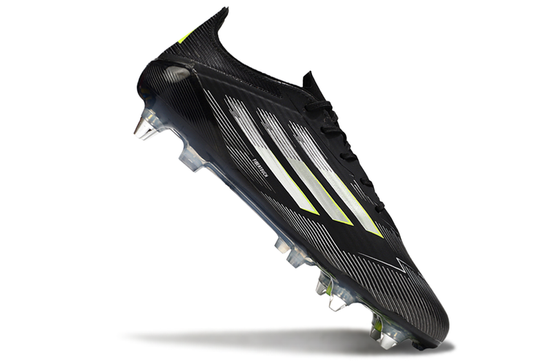 Chuteira Campo Adidas F50 Ponta de Aluminio Preta e Verde