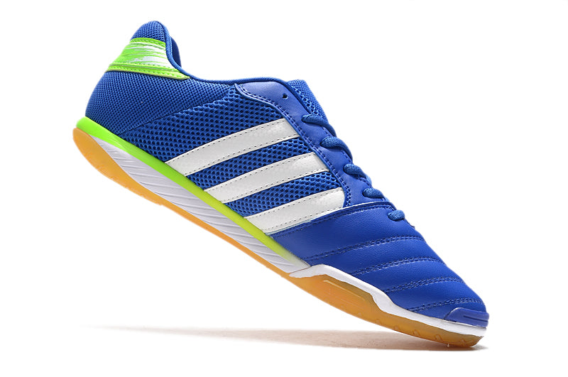 Adquira Chuteira Futsal Adidas Top Sala IC com Frete Grátis e 2 Brindes (Meia Antiderrapante + Bolsa) na Farda de Boleiro!