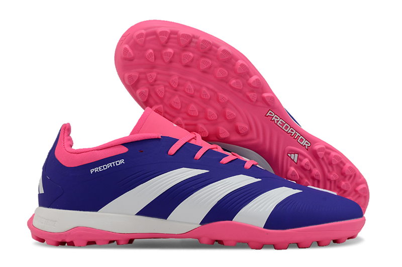 Botes de futbol Adidas Predator Elite TF blau i rosa 