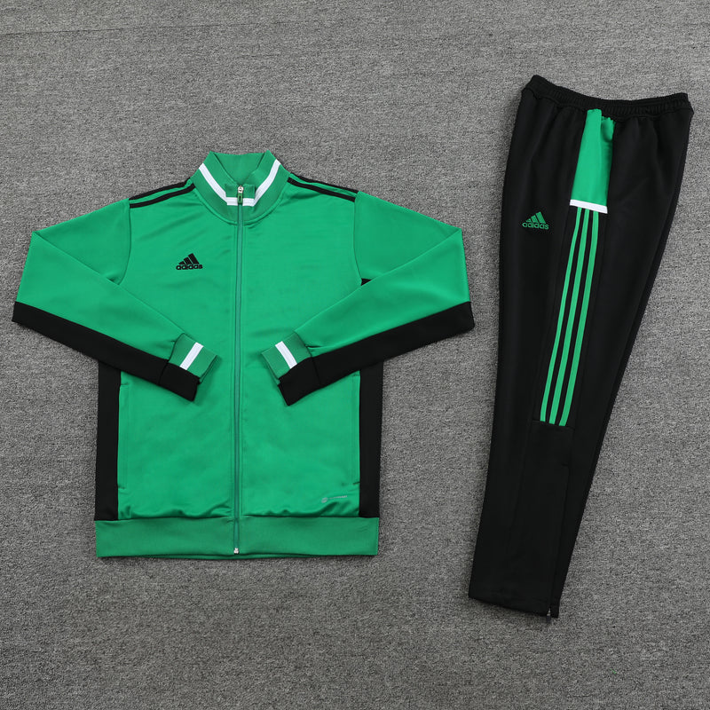 Adidas Sportswear Cold Weather Set Green, Black and White