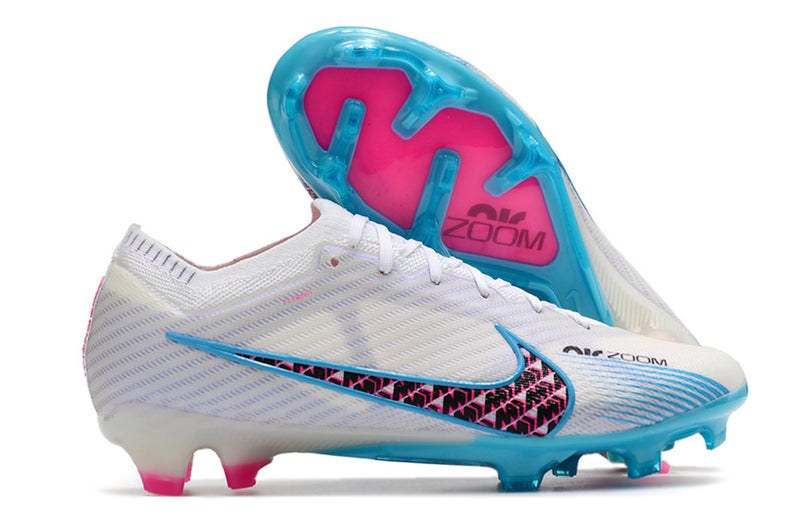 Bota de futbol Nike Air Zoom Mercurial Vapor 15 Elite FG blanca "Blast Pack".