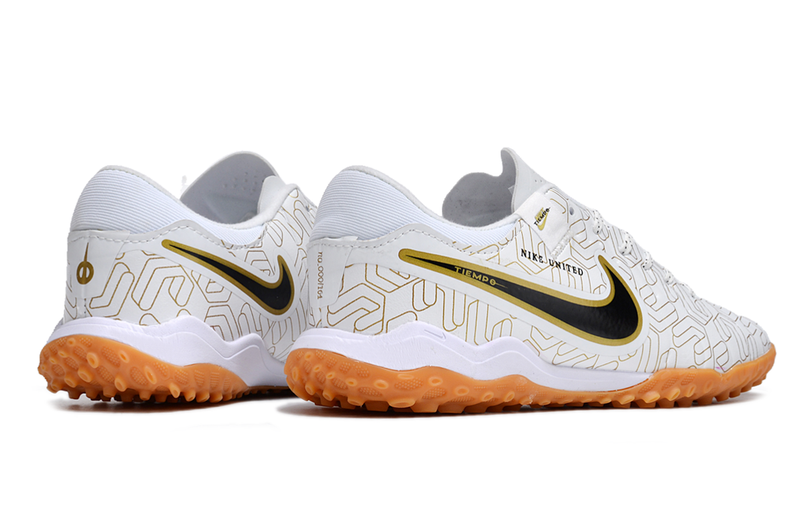 Nike Tiempo Legend 10 Pro TF White and Gold "United Golden Pack" Society Football Boots