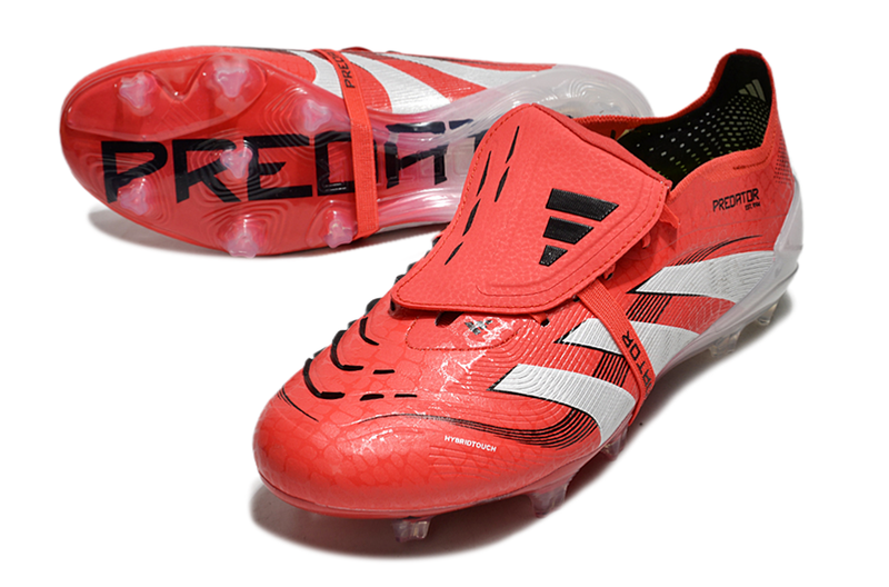 Chuteira Campo Adidas Predator FT 30 Elite FG Vermelha e Branca "Pure Victory"