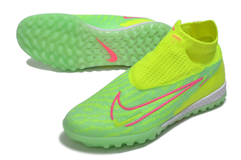 Chuteira Society Nike Phantom GX DF Elite TF Verde