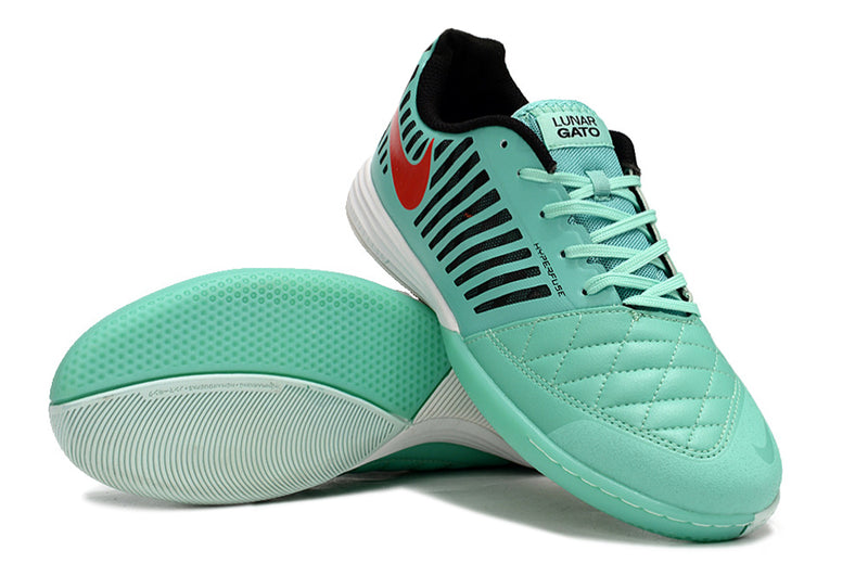 Nike Lunar Gato II IC Futsal Boot Green and White