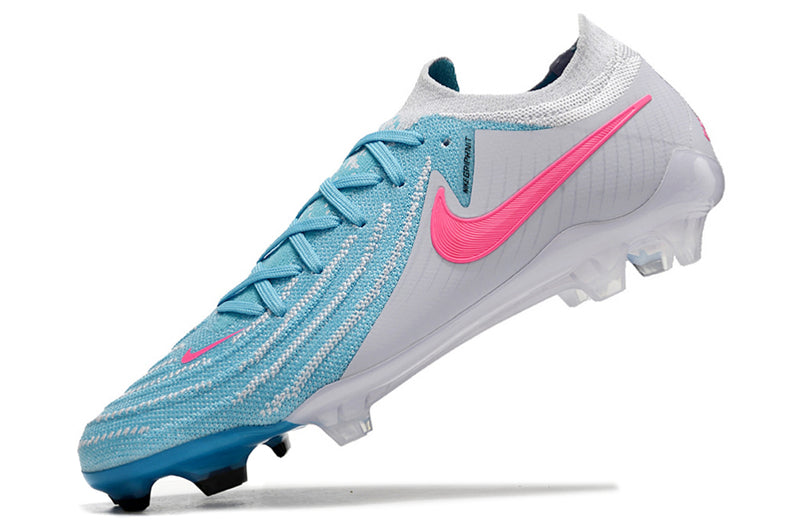 Bota de futbol Nike Phantom GX 2 Elite FG gris, blau i rosa 